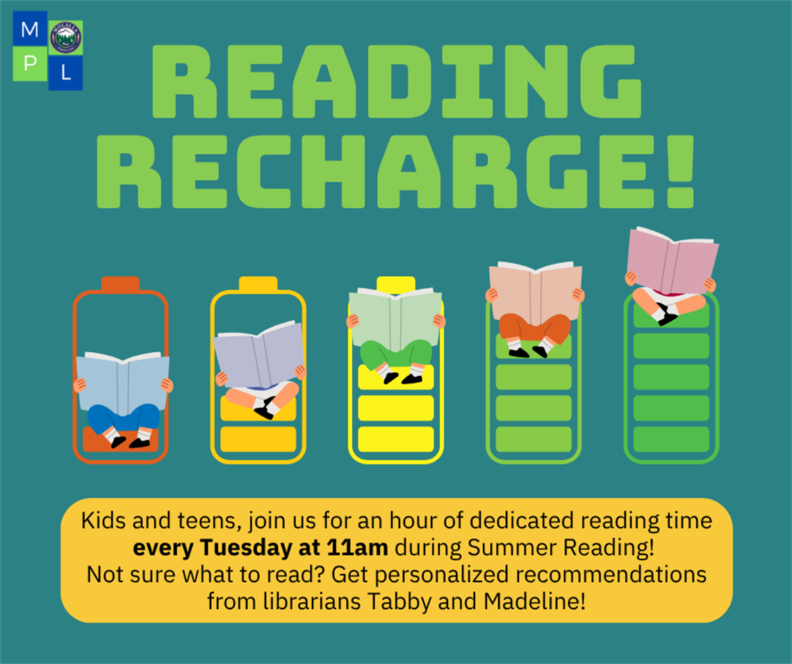 An hour of dedicated reading time every Tuesday at 11am during Summer Reading