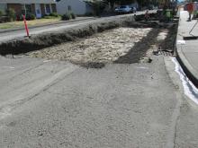 Excavation on Heintz near Ridings