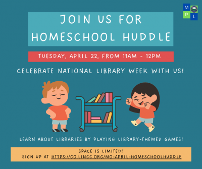 April Homeschool Huddle Poster