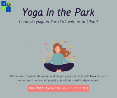 Yoga in the park poster