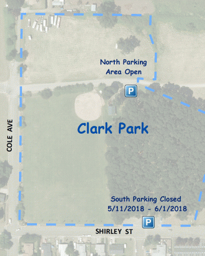 Clark Park Temporary Closure Map